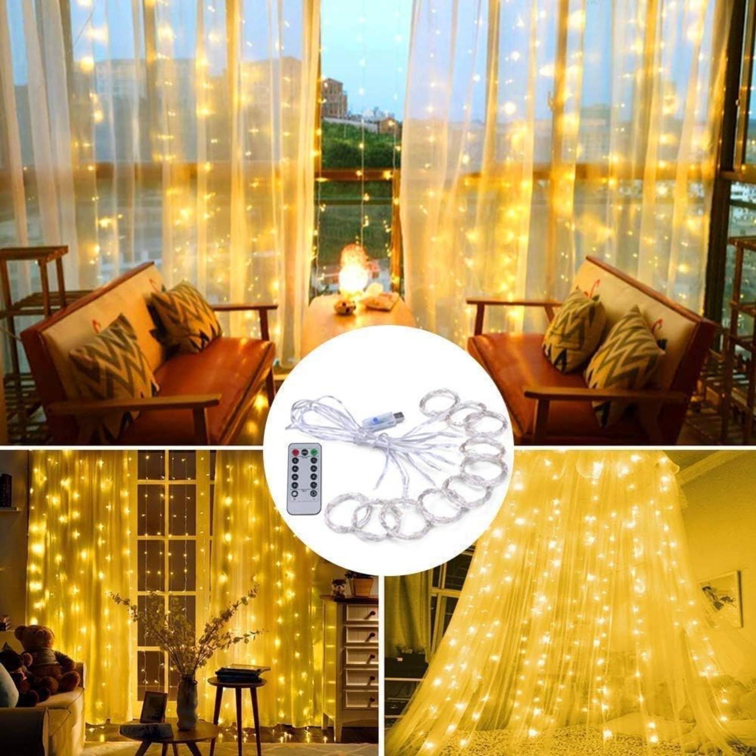 buy christmas curtain fairy lights