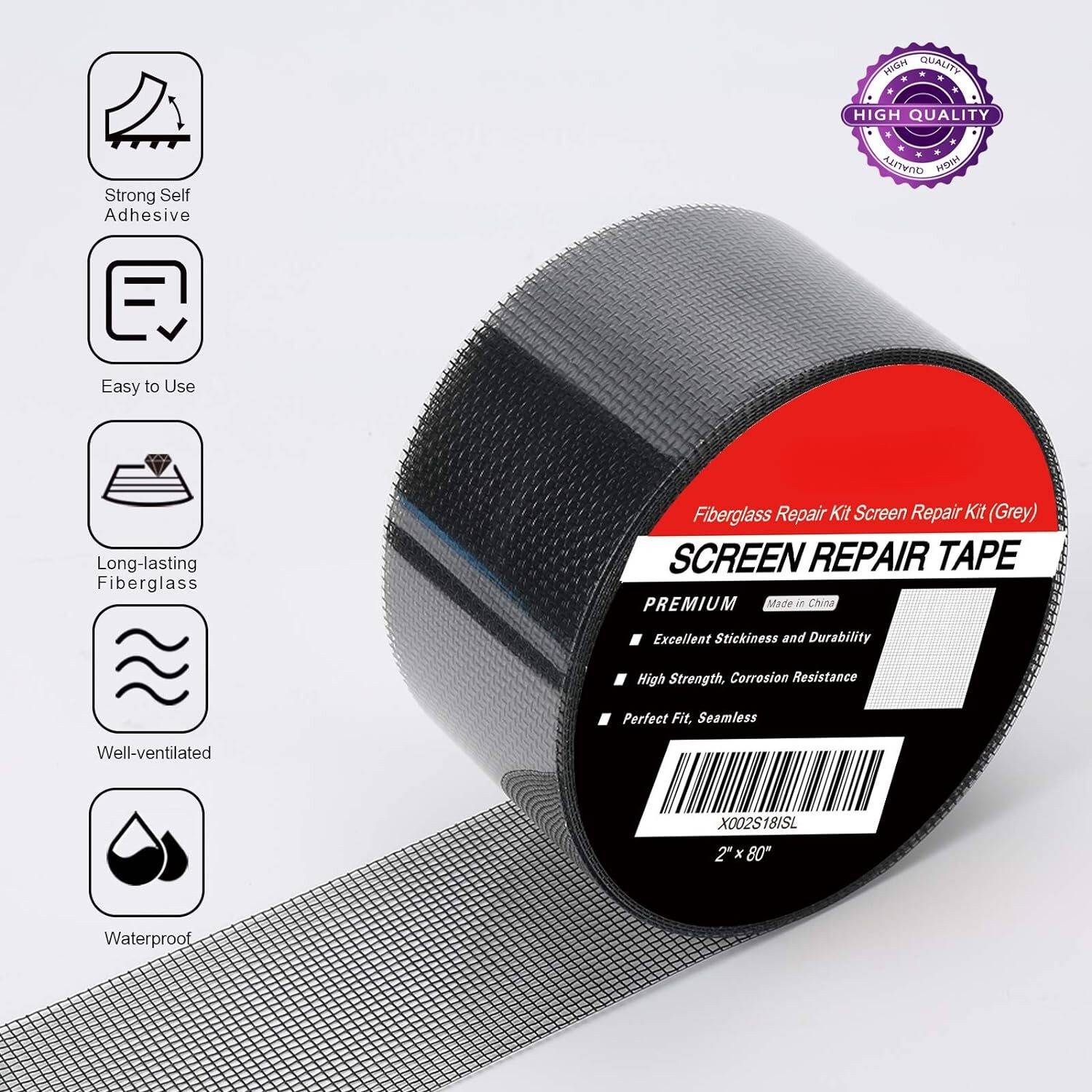 Fly Screen Repair Kit | Flyscreen Repair Patch | Window Screen Repair Tape: image 3